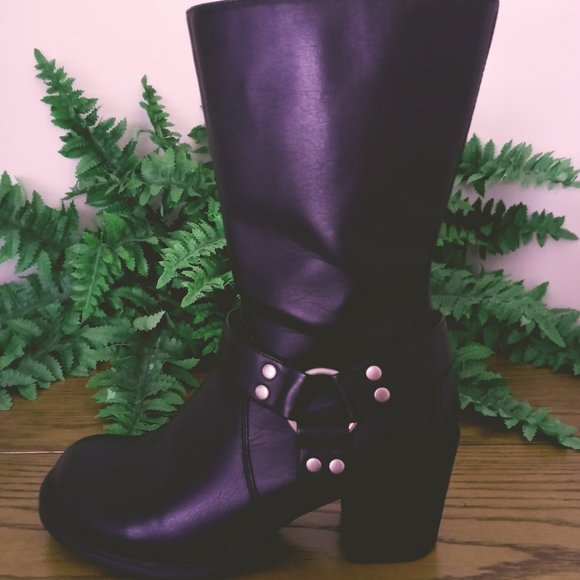 Candie's Shoes - Candie's Biker Style Black Boots